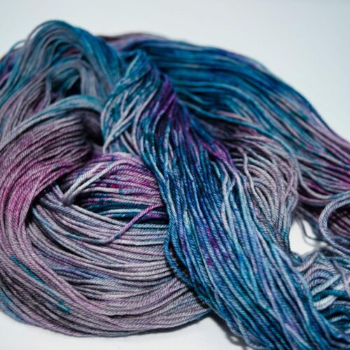 Blue, Pink, And Purple Yarn